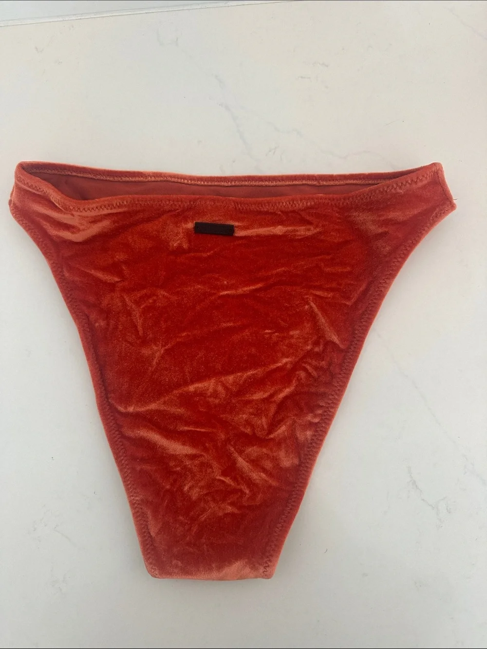 triangl swimwear Rust Velvet Bikini Bottom